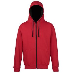 AWDis Hoods JH053 - Sweat-shirt zippé Varsity
