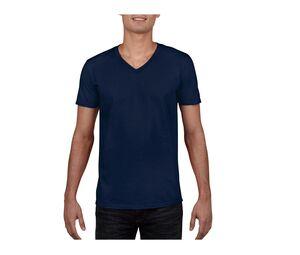 Gildan GN646 - T-Shirt Homme Col V 100% Coton Marine