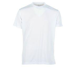 SANS Étiquette SE100 - No Label Sport Tee-Shirt Blanc