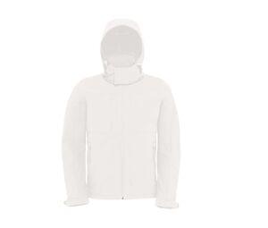 B&C BC650 - Hooded Soft-Shell Men Blanc