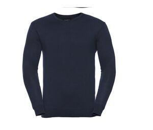 RUSSELL COLLECTION JZ710 - Pull Col V Homme French Navy