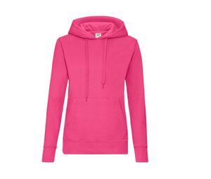 FRUIT OF THE LOOM SC269 - Lady-Fit Hooded Sweat Fuchsia