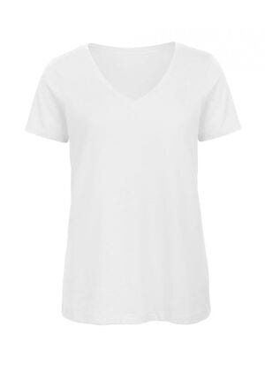 B&C BC045 - Tee-shirt femme col V en coton organique