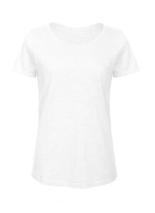 B&C BC047 - Tee-shirt femme Slub en coton organique Chic White