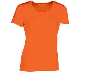 SANS ÉTIQUETTE SE101 - Tee-shirt respirant femme sans étiquette de marque Fluorescent Orange