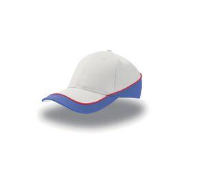 ATLANTIS AT088 - Casquette 6 pans constratée White/ Royal