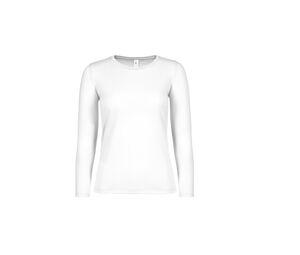B&C BC06T - Tee-shirt femme manches longues Blanc
