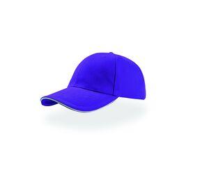 ATLANTIS AT003 - Casquette 6 panneaux sandwich Purple / White