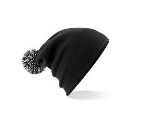 Beechfield BF450 - Bonnet avec Pompon Black / White