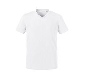 RUSSELL RU103M - T-shirt organique col V homme Blanc