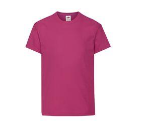FRUIT OF THE LOOM SC1019 - Tee-shirt manche courte enfant Fuchsia
