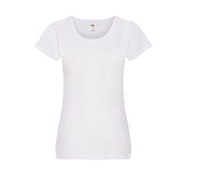 FRUIT OF THE LOOM SC1422 - Tee-shirt femme col rond Blanc