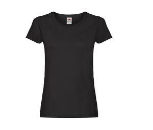 FRUIT OF THE LOOM SC1422 - Tee-shirt femme col rond Noir