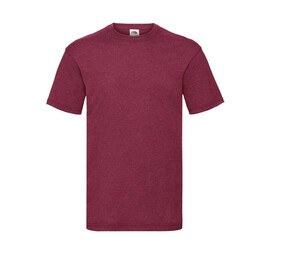 Fruit of the Loom SC230 - T-Shirt Manches Courtes Homme Vintage Heather Red