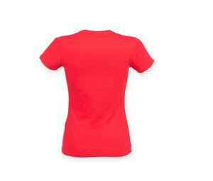 SF Women SK121 - Tee-shirt stretch femme Bright Red