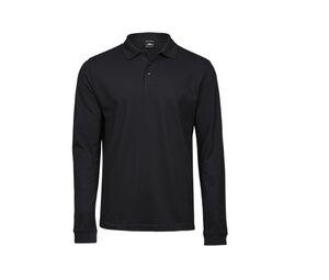 TEE JAYS TJ1406 - Polo stretch manches longues homme Noir