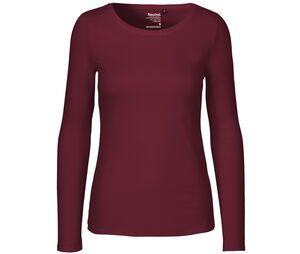 Neutral O81050 - T-shir manches longues femme Bordeaux