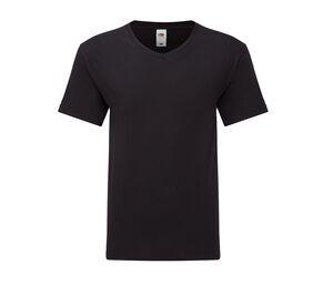 FRUIT OF THE LOOM SC154 - T-shirt homme col V Noir