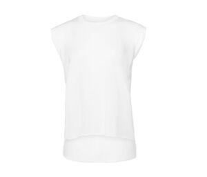Bella+Canvas BE8804 - T-shirt femme manches roulées Blanc