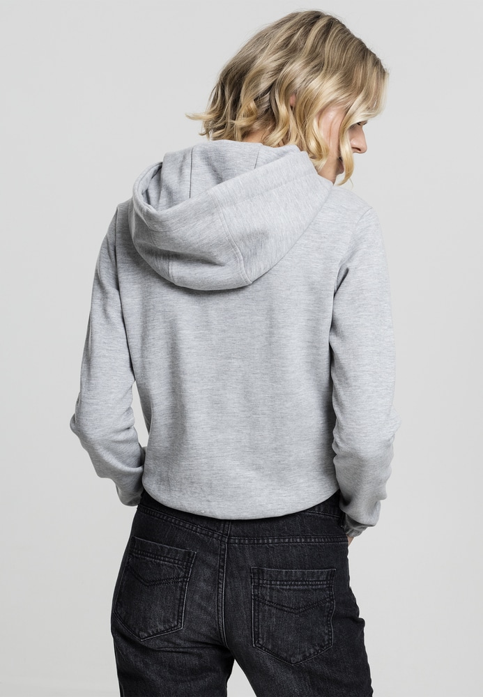 Urban Classics TB1717C - Sweatshirt à capuche court pour dames Interlock
