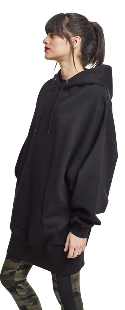 Urban Classics TB2233C - Sweatshirt long grande taille à capuche pour dames