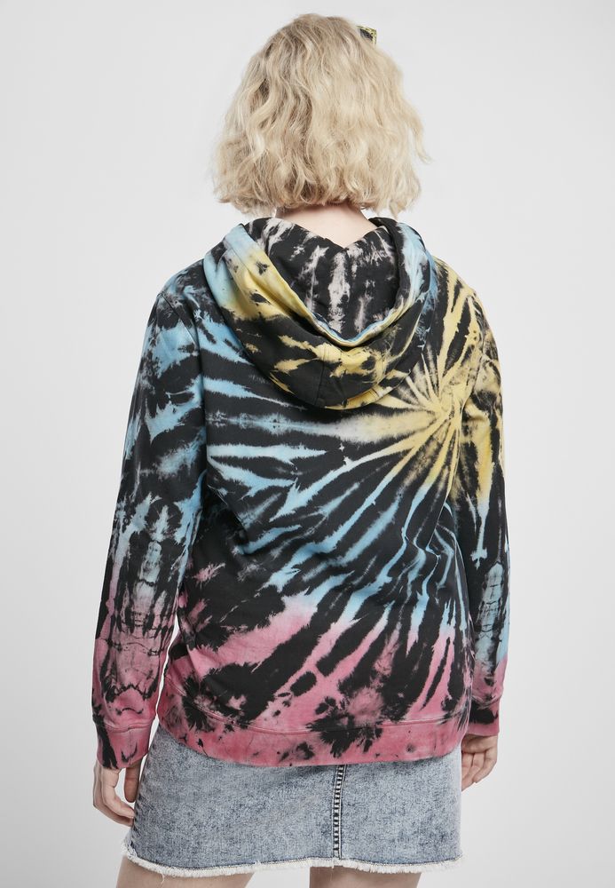 Urban Classics TB3450C - Sweatshirt à capuche Tie Dye pour dames