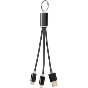 PF Concept 134961 - Câble de chargement 3-en-1 avec porte-clés Metal