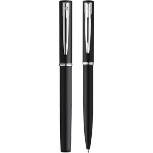 Waterman 107752 - Parure de stylos bille et roller Allure Solid Black