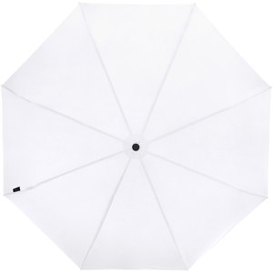 PF Concept 109145 - Parapluie 21" pliable windproof en PET recyclé Birgit Blanc