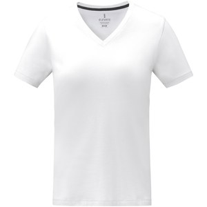 Elevate Life 38031 - T-shirt Somoto manches courtes col V femme  Blanc