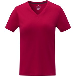 Elevate Life 38031 - T-shirt Somoto manches courtes col V femme  Red