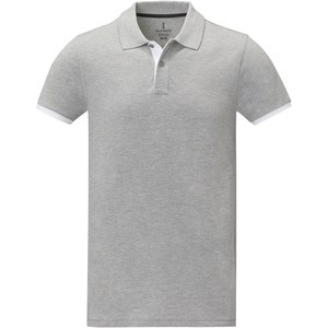 Elevate Life 38110 - Polo Morgan manches courtes deux tons homme Heather Grey