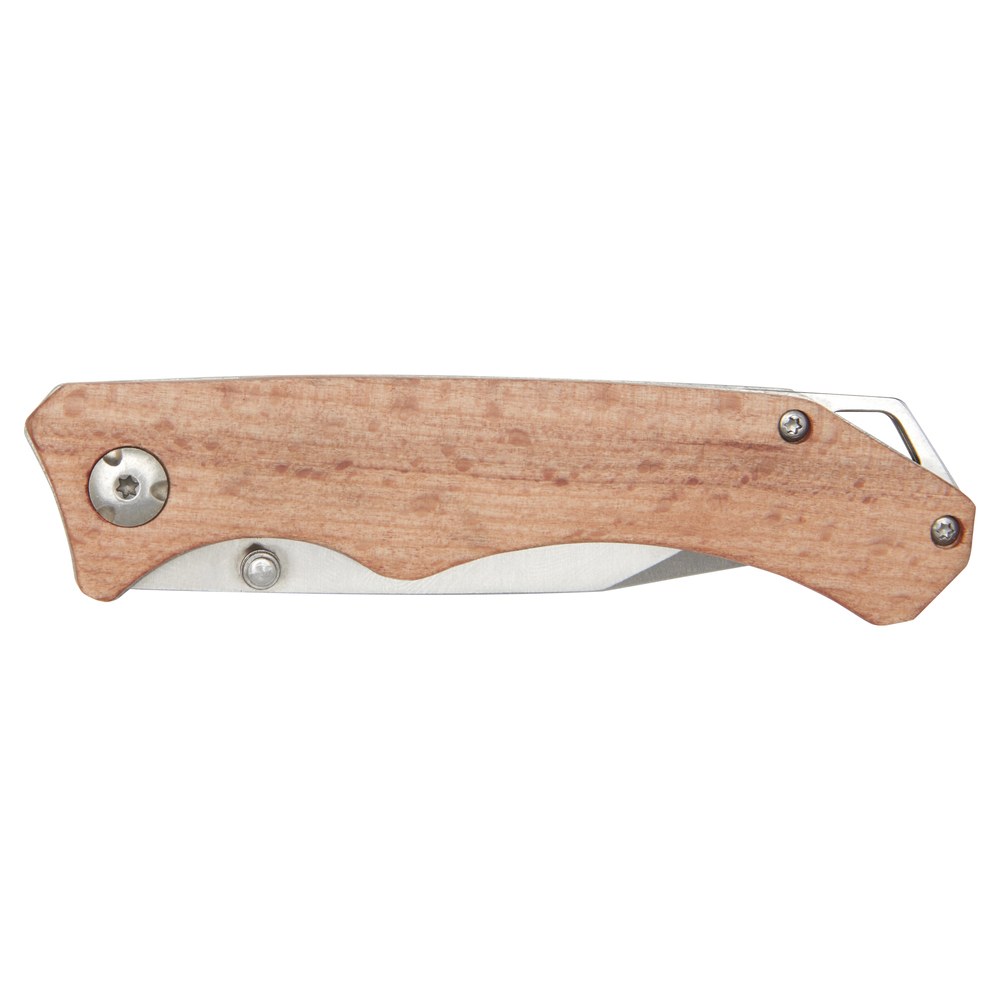 PF Concept 104536 - Couteau de poche en bois Dave avec clip de ceinture