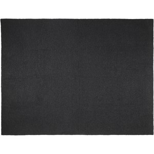 Seasons 113336 - Couverture tricotée Suzy de 150 x 120 cm en polyester certifié GRS Solid Black