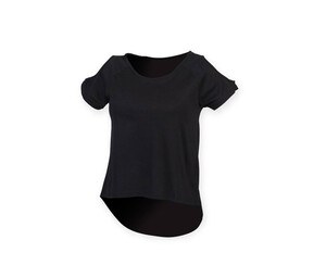 SF Women SK233 - Tee-shirt dos très long Noir