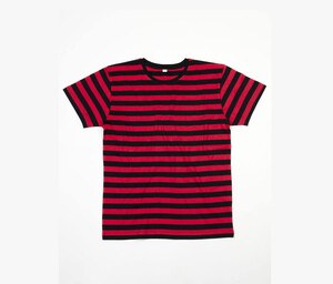 MANTIS MT109S - Tee-shirt rayé homme Noir-Rouge