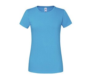 FRUIT OF THE LOOM SC200L - Tee-shirt femme 195 Azure Blue