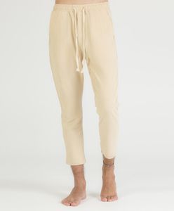 Pantalon de jogging structuré en coton et lin 