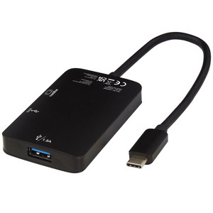 Tekiō® 124230 - Adaptateur multimédia Type-C en aluminium ADAPT (USB-A / Type-C / HDMI)